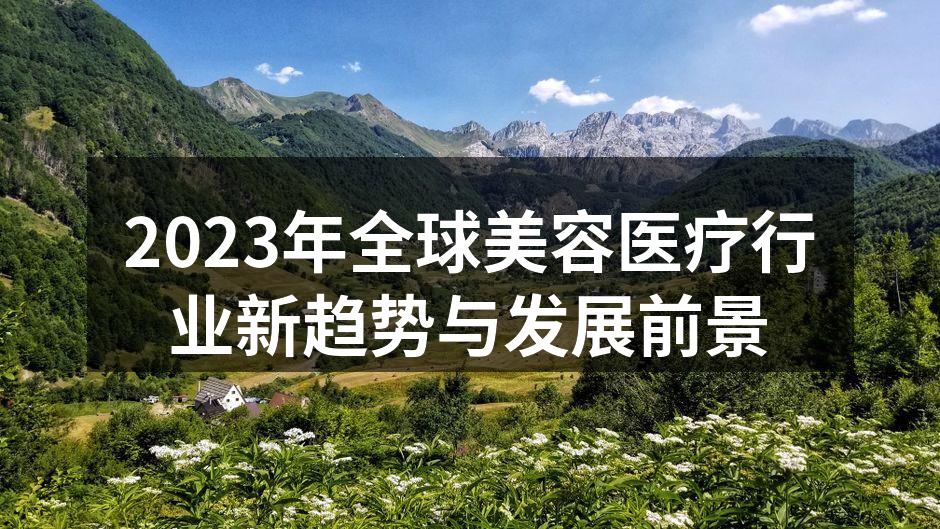 2023年全球美容医疗行业新趋势与发展前